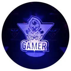 3DILUTION - Lámpara Usb Gamer Base Negra