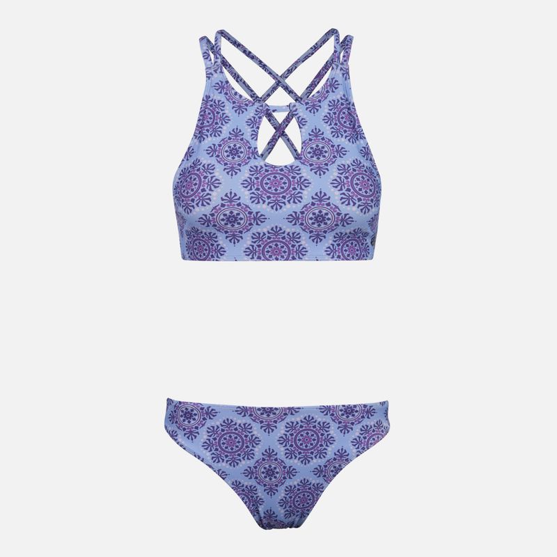 HAKA HONU - Traje de Baño Mujer Fondo de Bikini Full Print Lila Haka Honu.