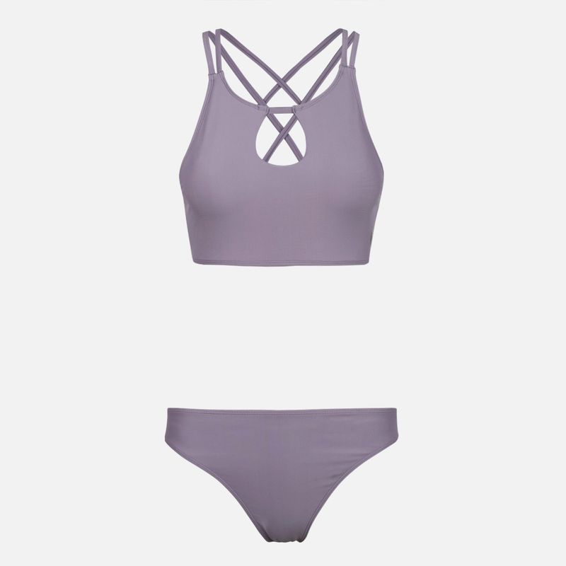 HAKA HONU - Traje de Baño Mujer Fondo de Bikini Purpura Haka Honu