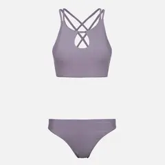 HAKA HONU - Traje de Baño Mujer Fondo de Bikini Purpura