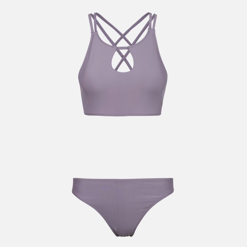 HAKA HONU - Traje de Baño Mujer Fondo de Bikini Purpura Haka Honu