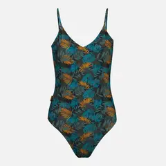 HAKA HONU - Traje de Baño Mujer La Anderson Full Print Mostaza