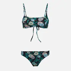 HAKA HONU - Traje de Baño Mujer Sirena Full Print Azul Oscuro