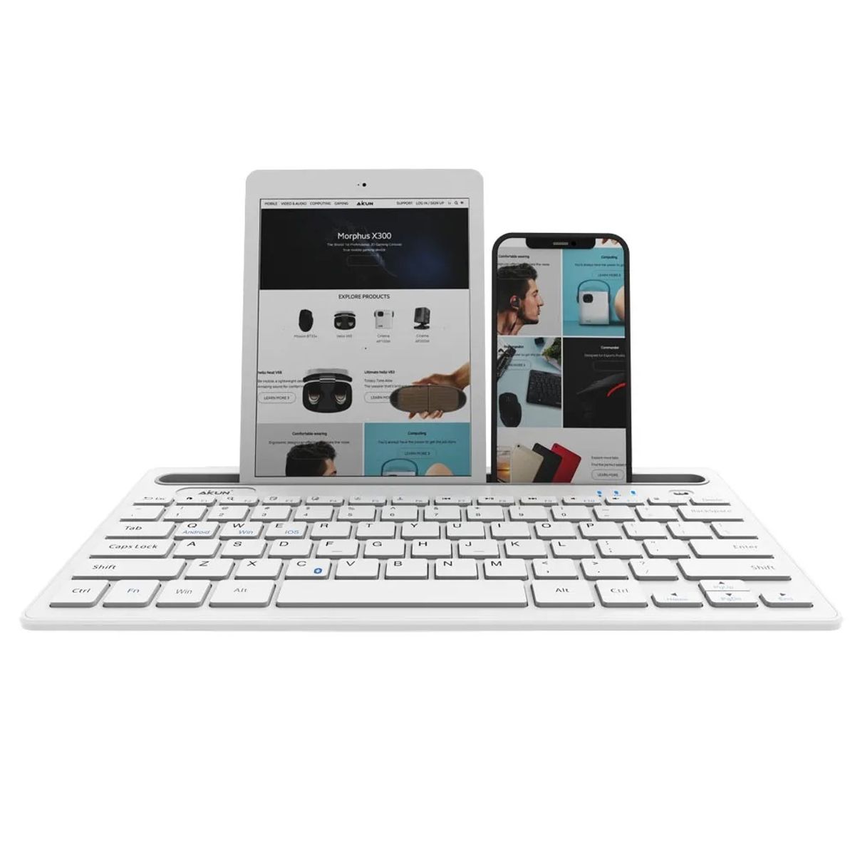 GENERICO - Mini Teclado Inalámbrico Porta Celulares Y Tablet