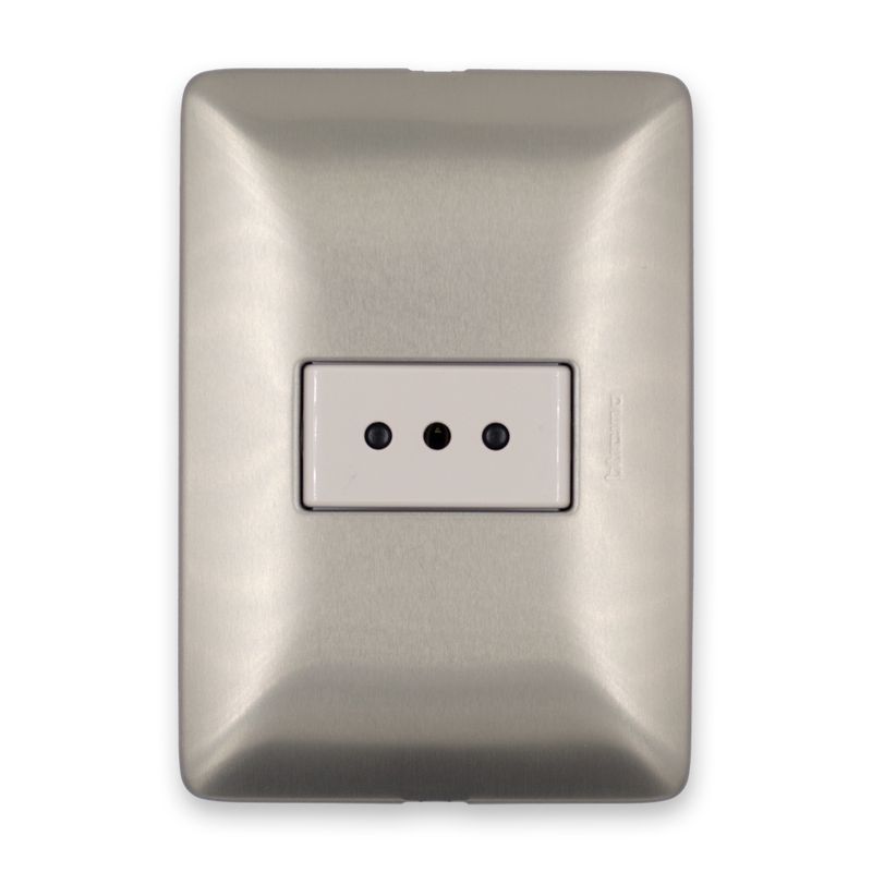 BTICINO - Enchufe Simple 2PT 10A 250V Beige champagne Bticino Matix