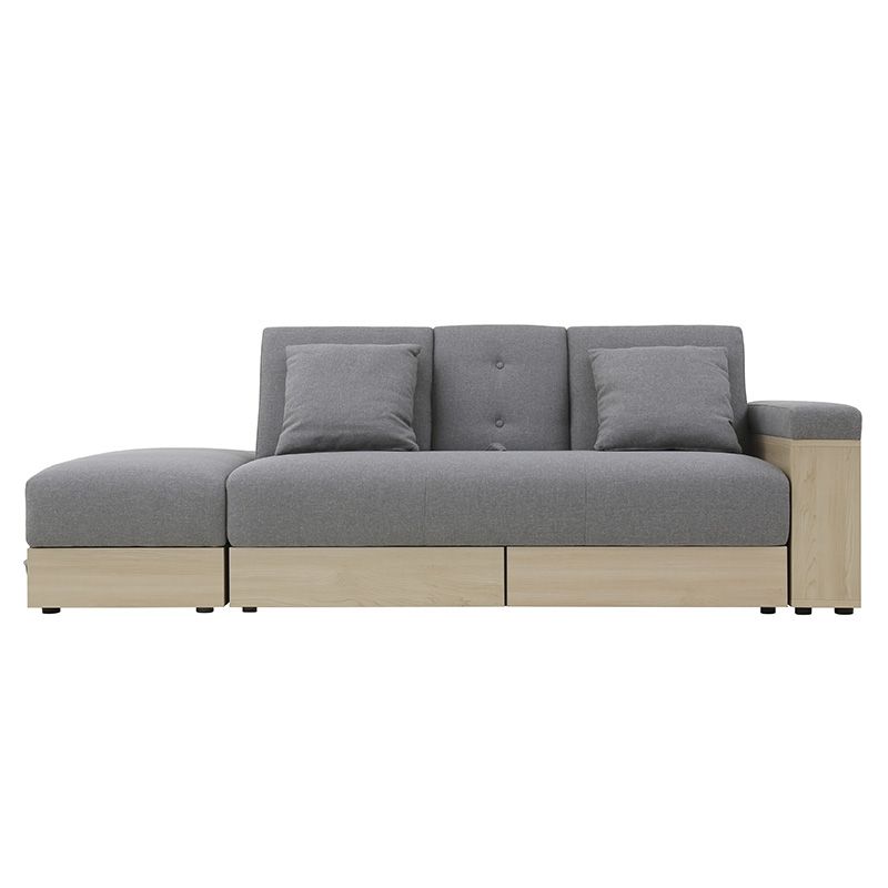 EL BARCO - SOFÁ CAMA TRES CUERPOS ALASKA GRIS