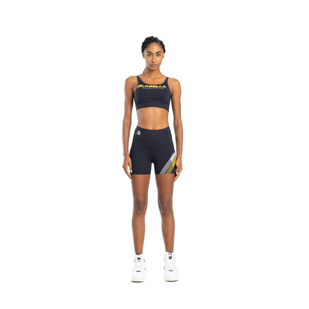 LABELLAMAFIA - Conjunto Top y Biker Essential Negro