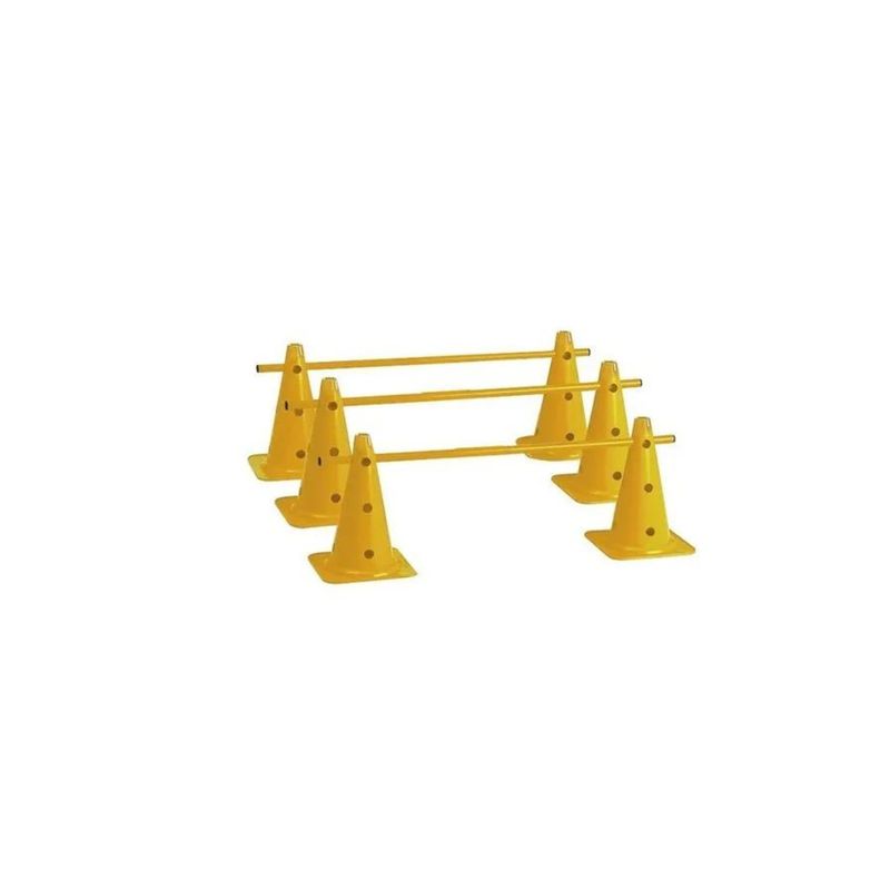 GENERICO - Set Vallas Ajustable Con Conos Bastones Agilidad Velocidad