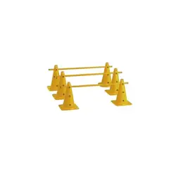 GENERICO - Set Vallas Ajustable Con Conos Bastones Agilidad Velocidad