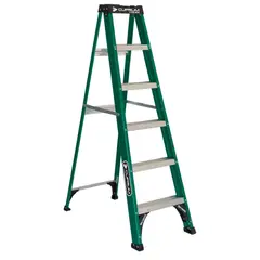 CUPRUM - Escalera Fibra De Vidrio Tijera 6 Peldaños