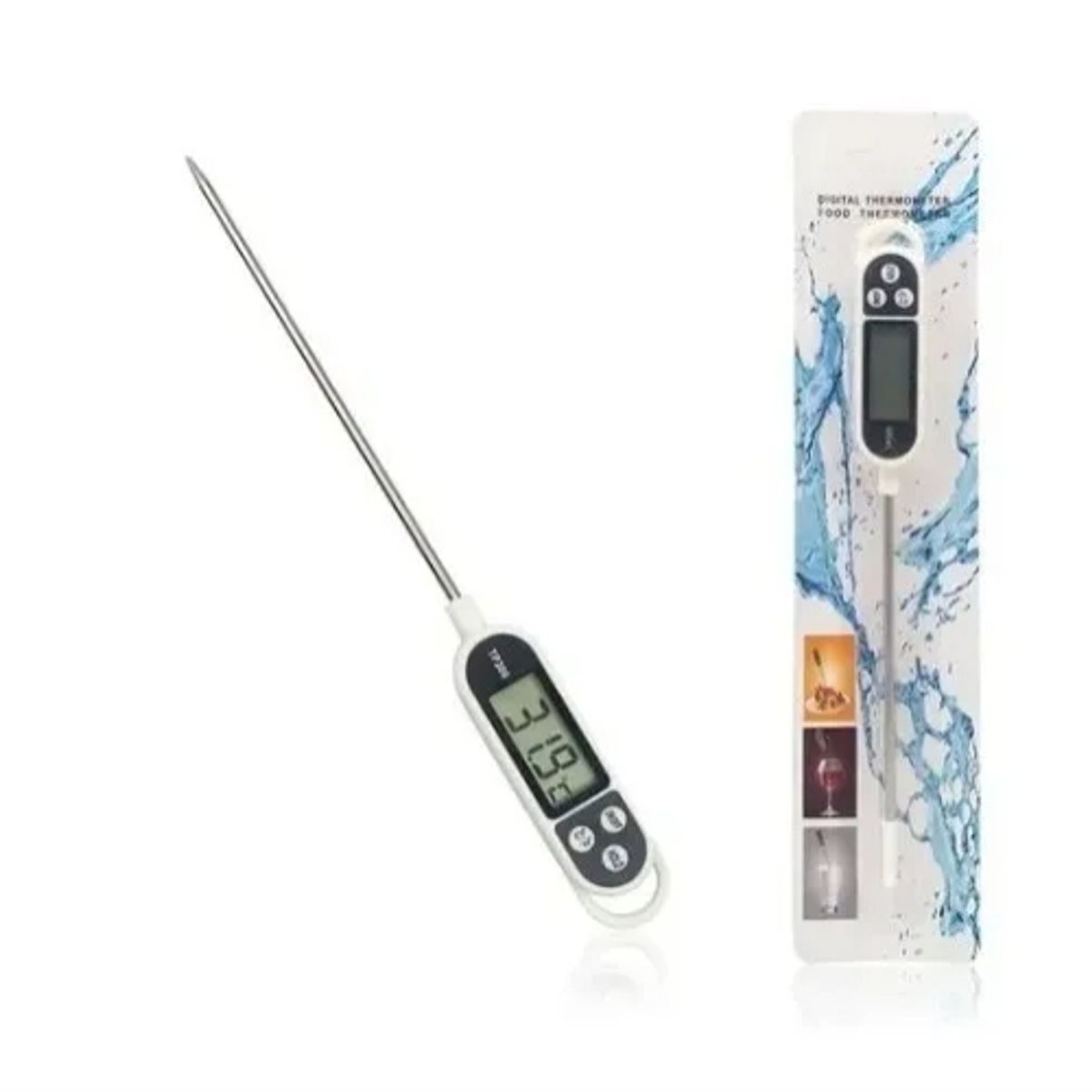 GENERICO - Termómetro Cocina Digital Alimentos Repostería Asado Liquido