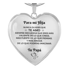 KUANGYE - Collar Cadena Colgante Padre A Hija Caja De Regalo
