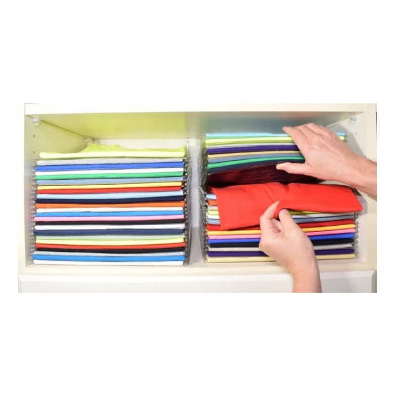 GENERICO - Sistema Organizador De Ropa Poleras Para Closet Y Oficina