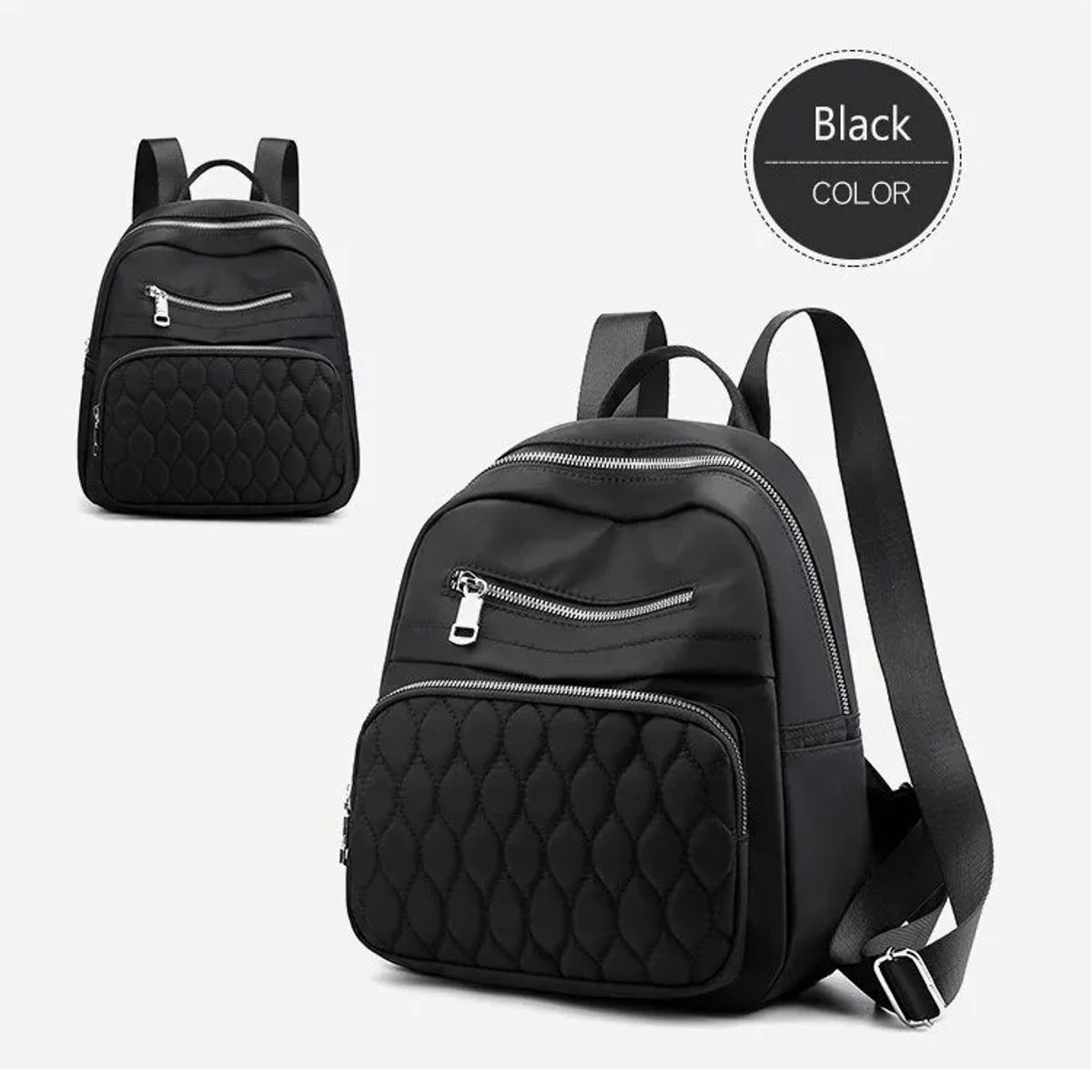 CARIBEE - Bolso Mochila Mujer Moda Moow Negro
