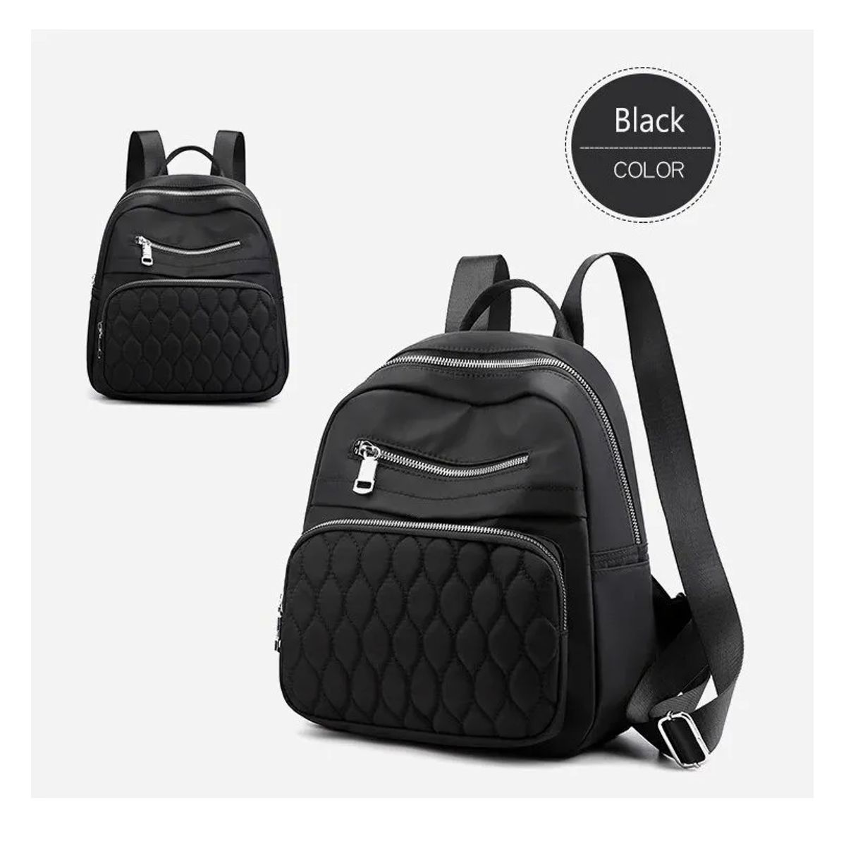 CARIBEE - Bolso Mochila Mujer Moda Moow Negro
