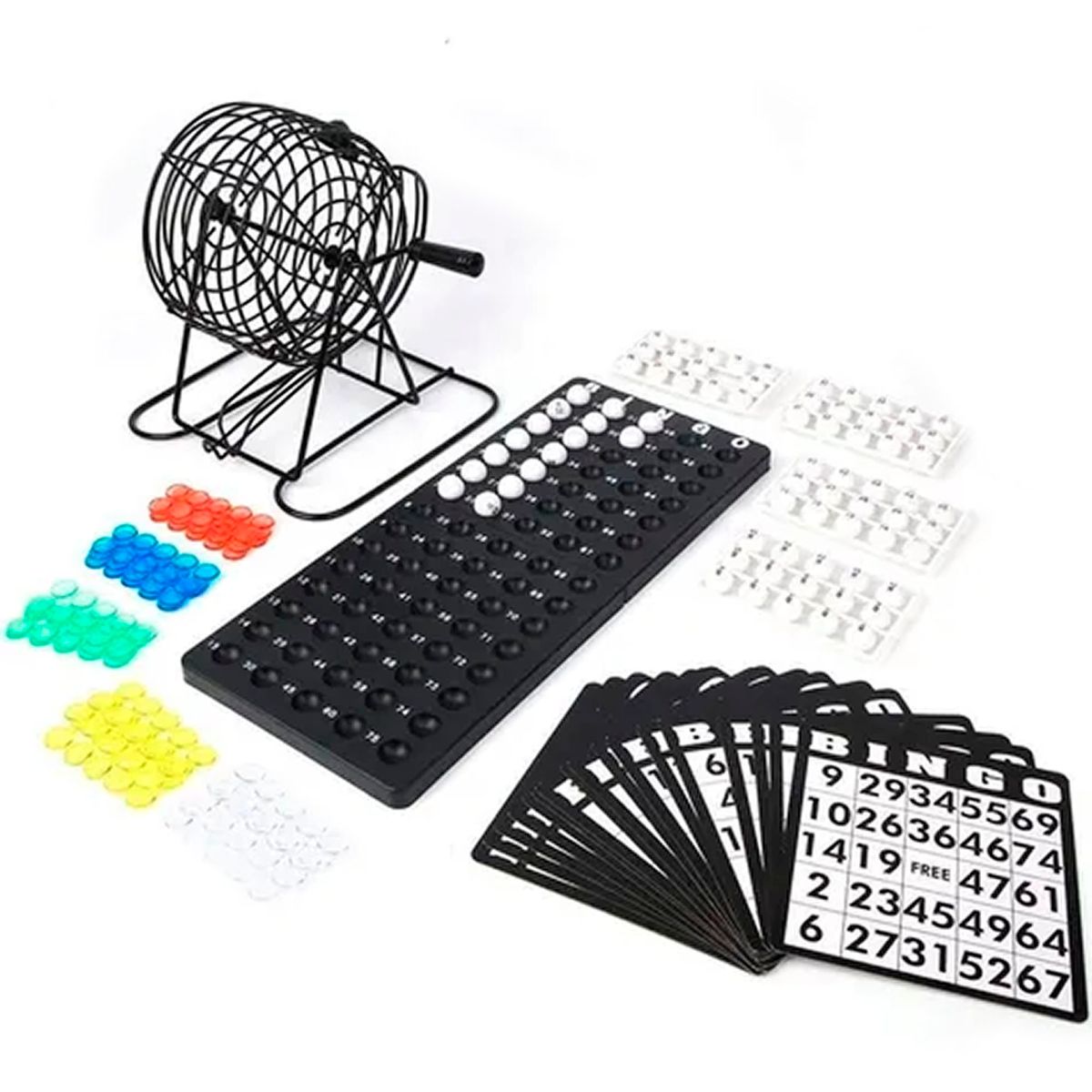 ESHOPANGIE - Set De Bingo Lota Completo Incluye Tombola Fichas Pelotas