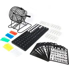 ESHOPANGIE - Set De Bingo Lota Completo Incluye Tombola Fichas Pelotas