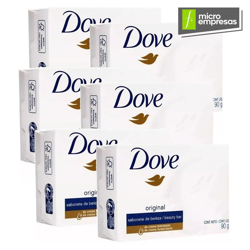 DOVE - Jabón Barra Dove 90Gr X6