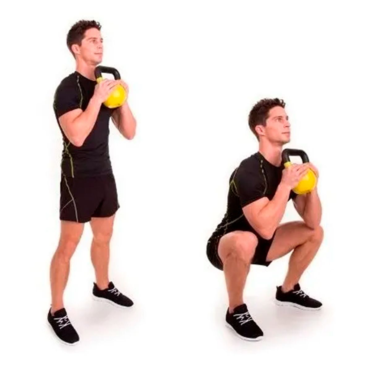 SDFIT - Kettlebell Pesa Rusa 2 + 4 + 8 Kg + Pelota Fitball Bandas
