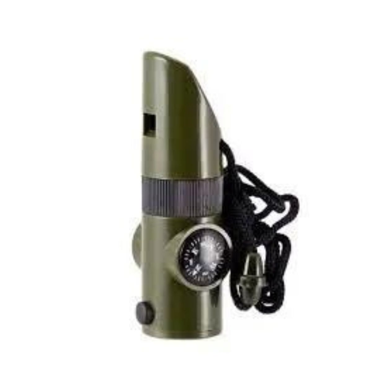 EKOI - Silbato Emergencia Brújula + Termómetro + Lupa 7 En 1