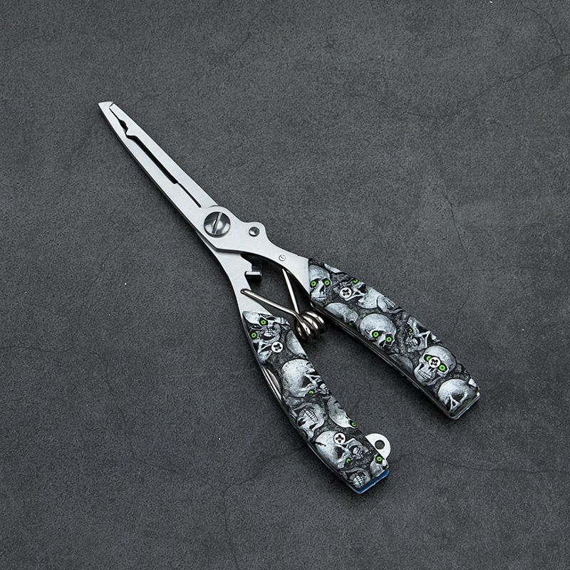 DEFENSOR FOREVER - Alicate de pesca multifuncional calavera verde