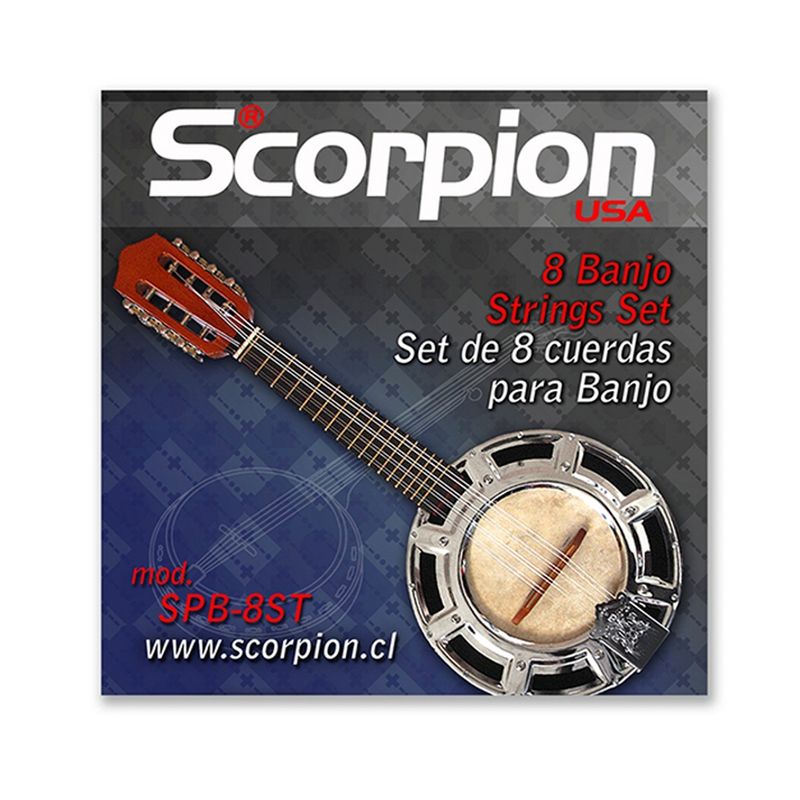 SCORPION - Set de 8 Cuerdas Banyo Acustico Spb-8st
