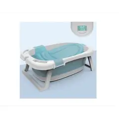 OFERTABKN - Tina Bañera Plegable Para Bebé Antideslizante Celeste
