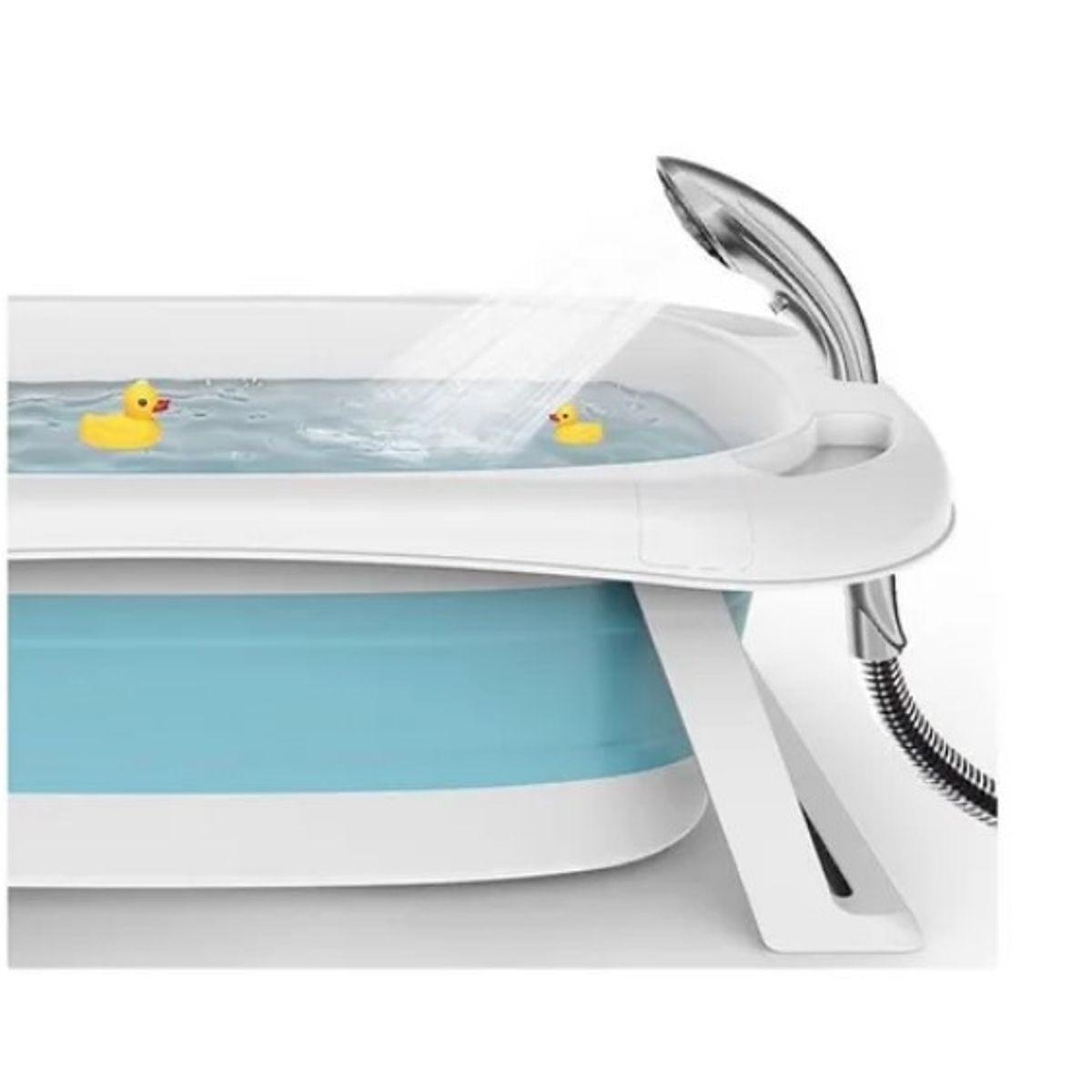 OFERTABKN - Tina Bañera Plegable Para Bebé Antideslizante Celeste