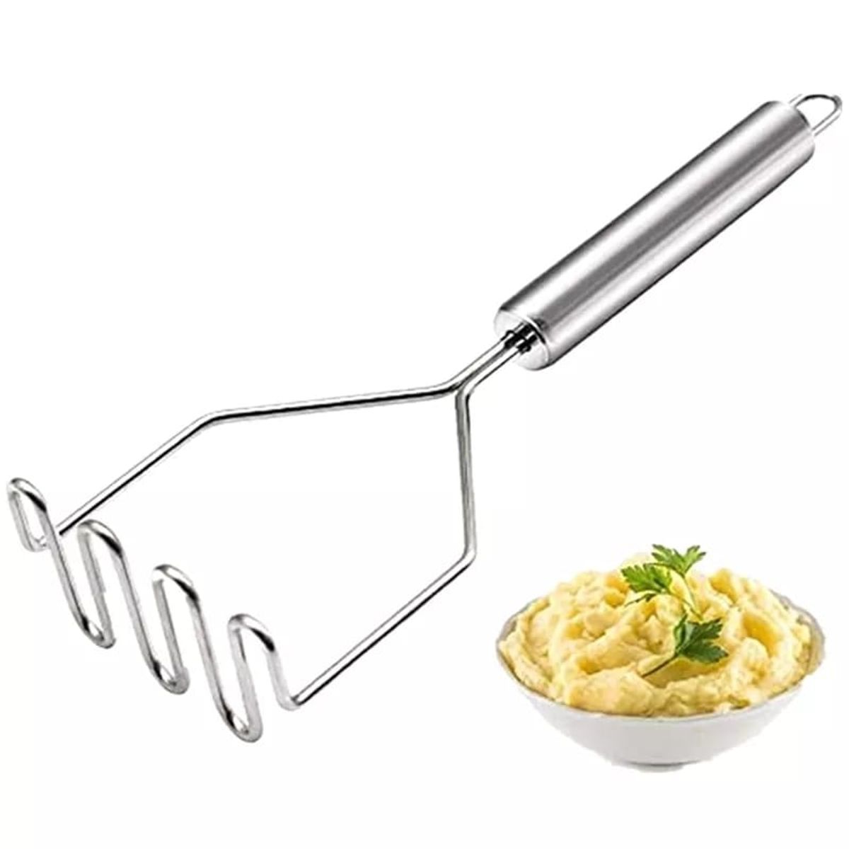 GENERICO - Prensa Papas Moledor Triturador Verduras  Pure Acero Inox