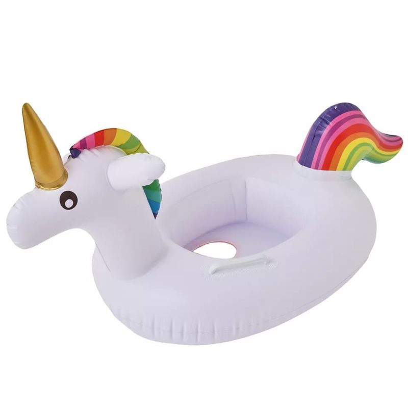 GENERICO - Flotador Unicornio Inflable Piscina 60cm Con Asas