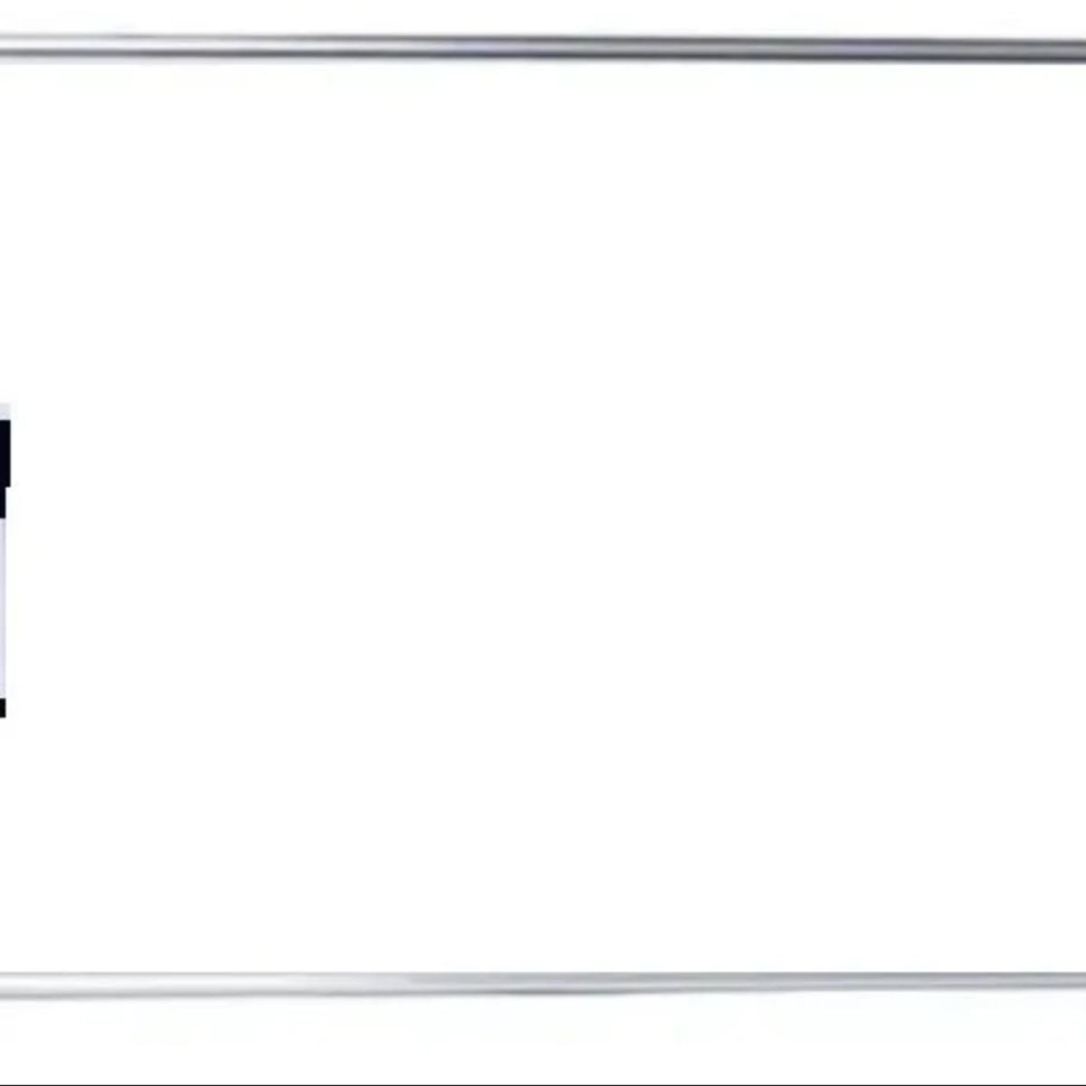 UNIVERSAL - Pizarra Acrílica Blanca Magnética Borde De Aluminio 30x40 Cm