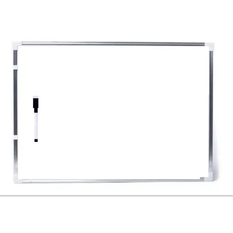 UNIVERSAL - Pizarra Acrílica Blanca Magnética Borde De Aluminio 30x40 Cm