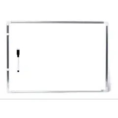 UNIVERSAL - Pizarra Acrílica Blanca Magnética Borde De Aluminio 30x40 Cm