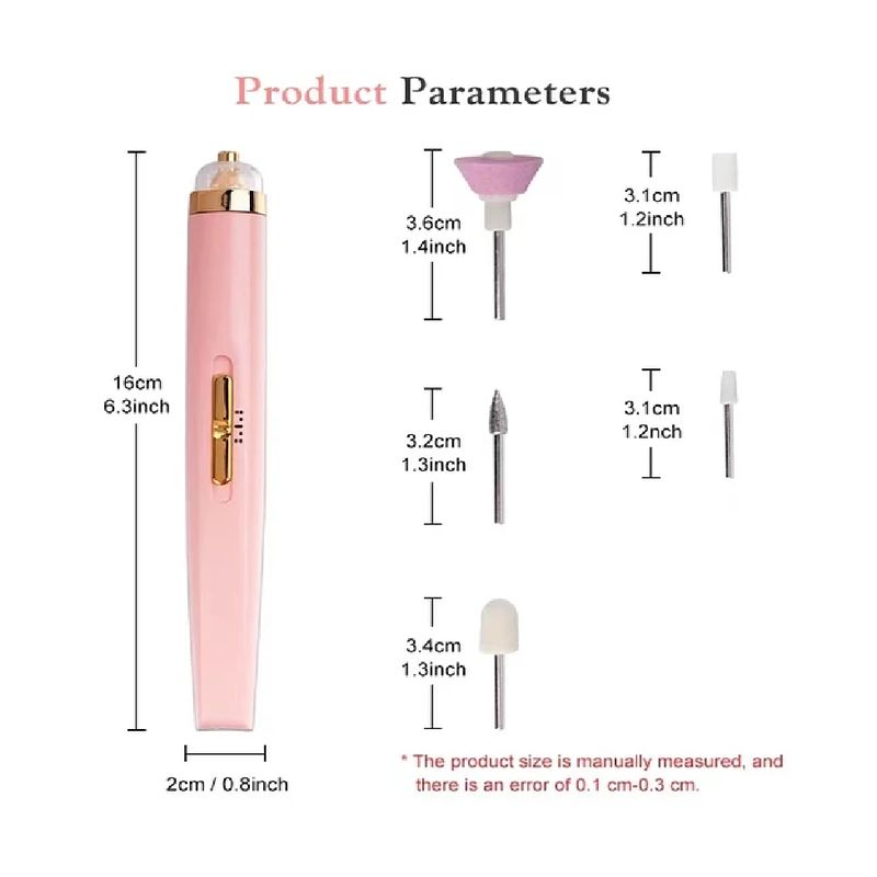 UNIVERSAL - Set torno y manicure 5 en 1 recargable