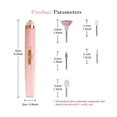 UNIVERSAL - Set torno y manicure 5 en 1 recargable