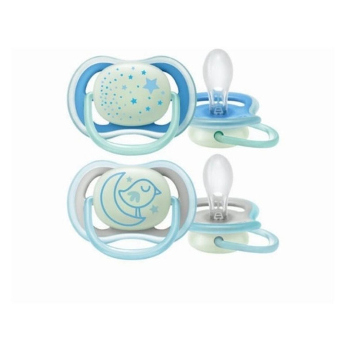 PHILIPS - Philips Avent Chupete Ultra Air Night Celeste 6- 18 Meses