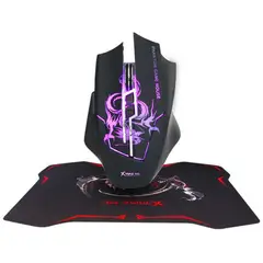 XTRIKE ME - Kit Gamer Mouse Pad Optico 3200dpi