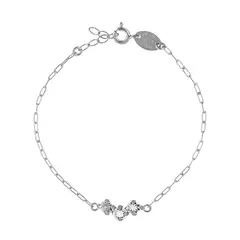 VICTORIA CRUZ - Pulsera cristal crystal Jade plata