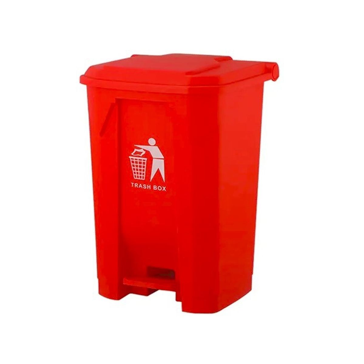 GENERICO - Basurero Contenedor De Basura 50 Litros Con Pedal - Rojo