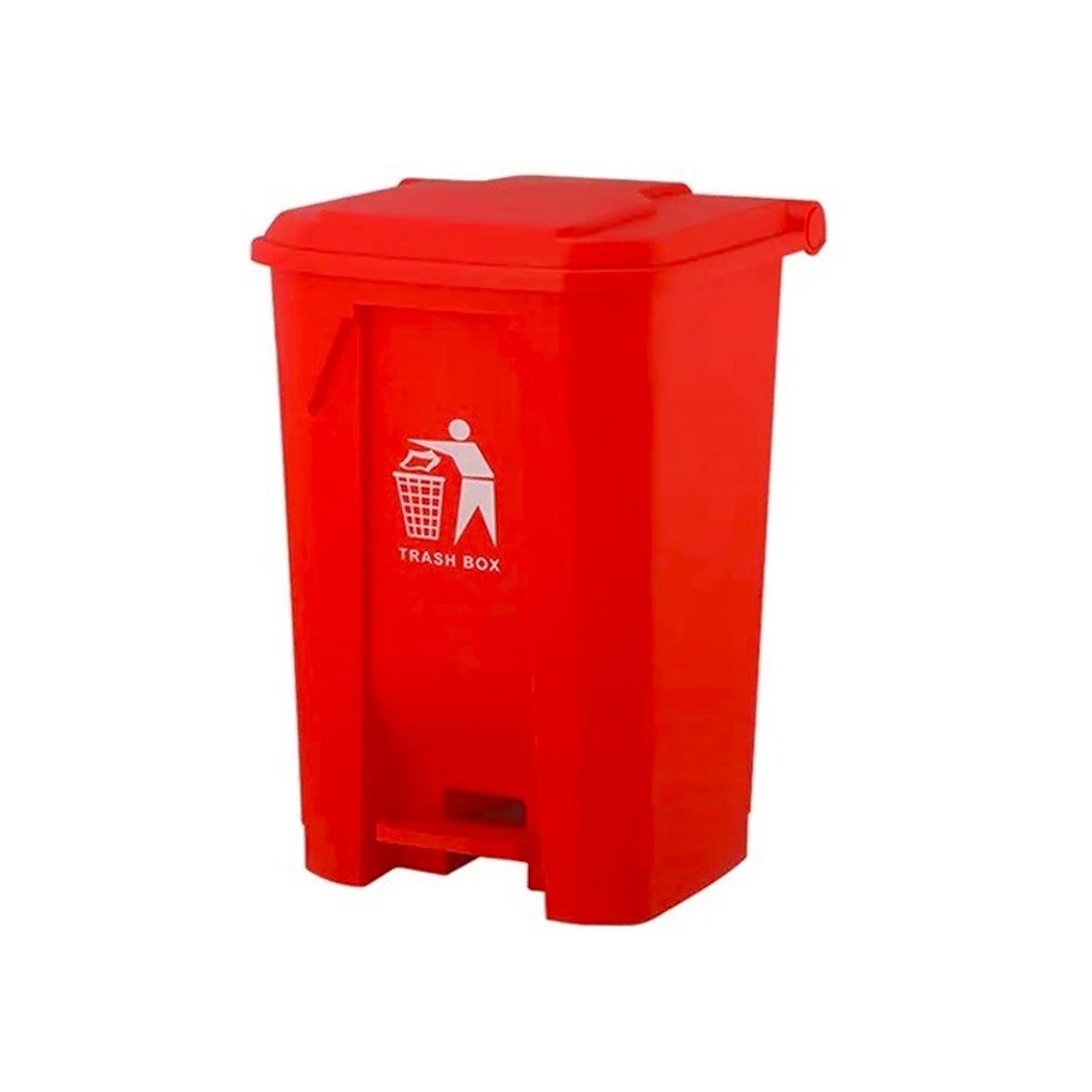 GENERICO - Basurero Contenedor De Basura 50 Litros Con Pedal - Rojo