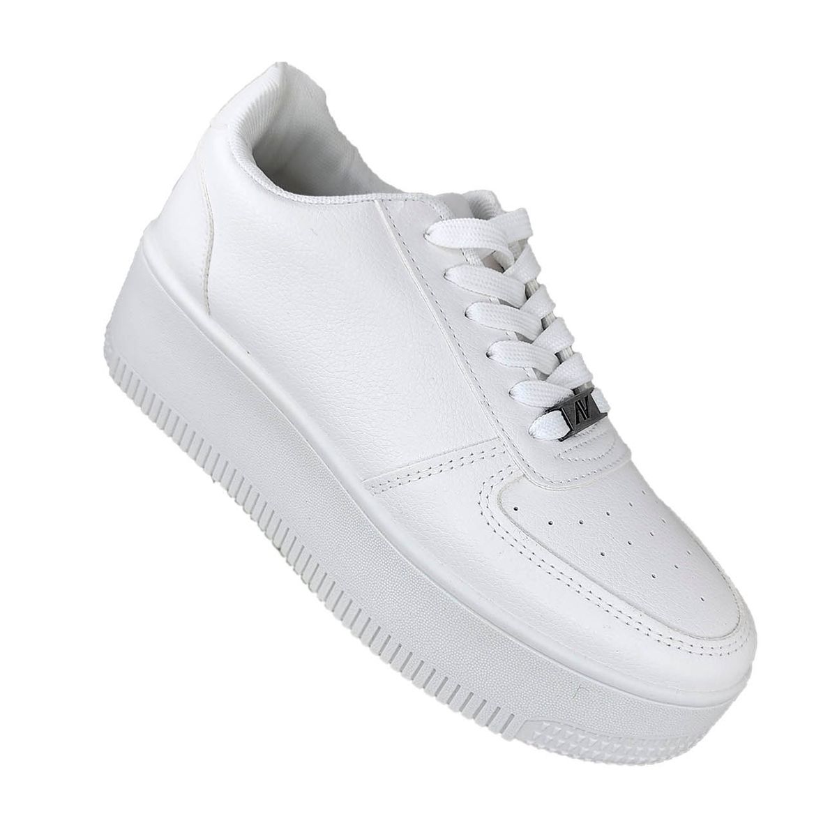 GENERICO - Zapatillas Mujer - Urbanas Con Plataforma - Blancas 3136