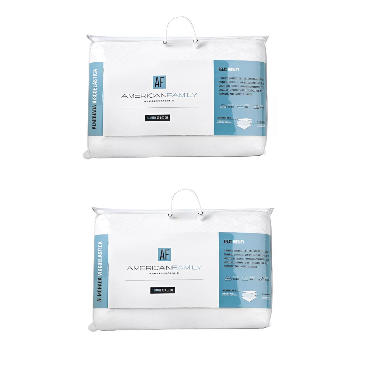 CANNON - Pack 2 Almohada Viscoelastica Memory Cannon 40x60cm