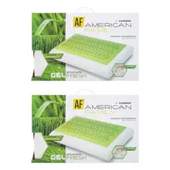 CANNON - Pack 2 Almohada Viscoelastica Gel Fresh Memory Foam Af 60x40cm