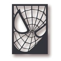 Cuadro Spider-Man Decorativo Artesanal en Madera Mdf