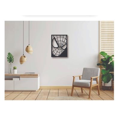 Imagen 2 del producto Cuadro Spider-Man Decorativo Artesanal en Madera Mdf