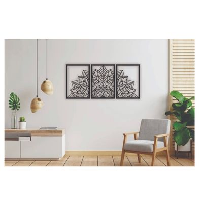 Imagen 2 del producto Cuadros Decorativos Forma Mándala en Madera MDF Pack 3ud