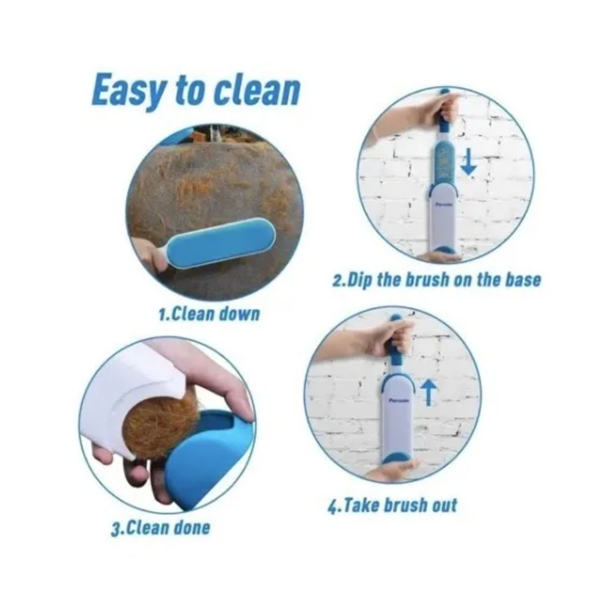 GENERICO - Cepillo Saca Pelos Pelusas De Mascotas