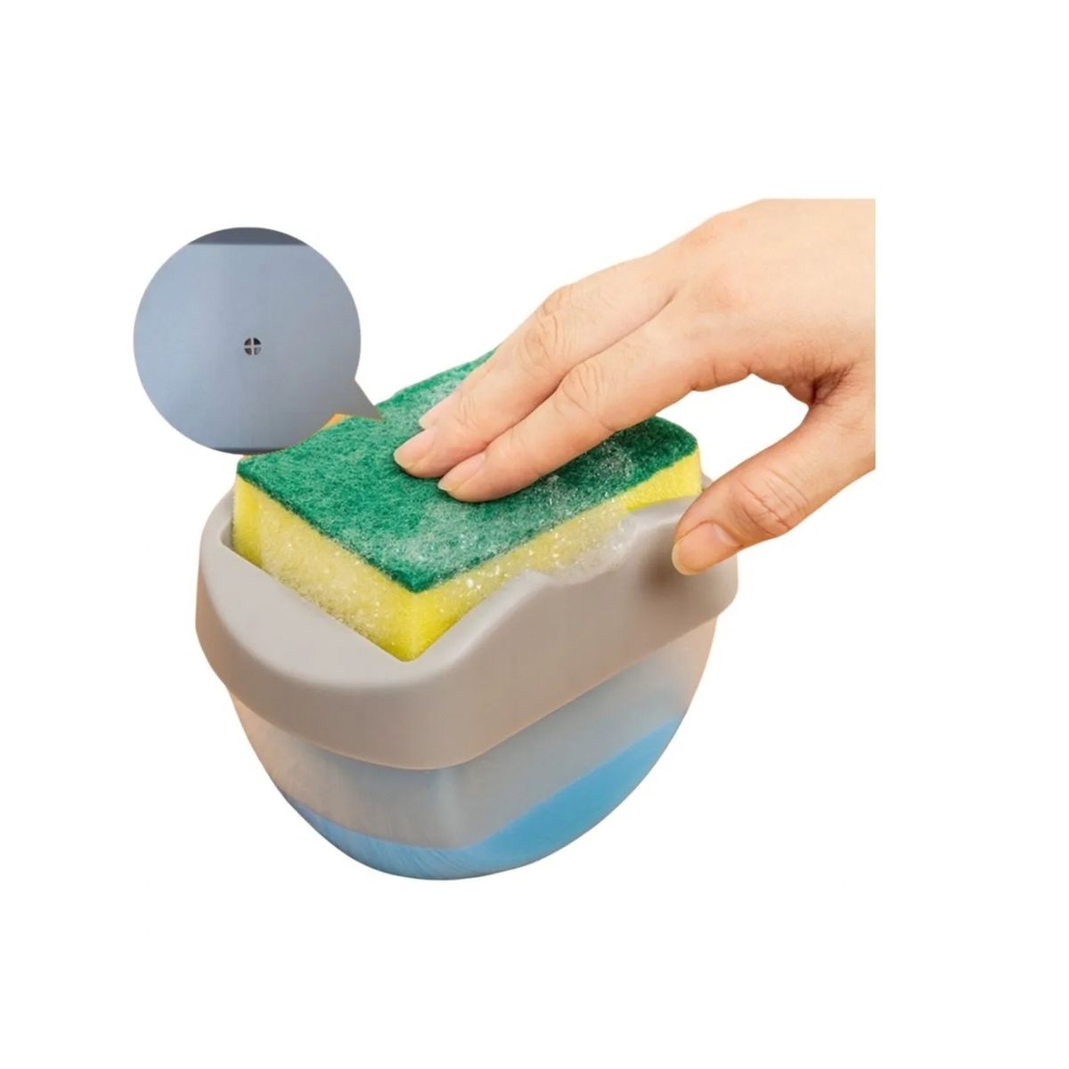 GENERICO - Dispensador De Jabón Liquido Para Lava Platos Con Esponja