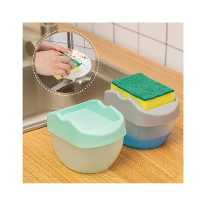 Imagen 2 del producto Dispensador De Jabón Liquido Para Lava Platos Con Esponja