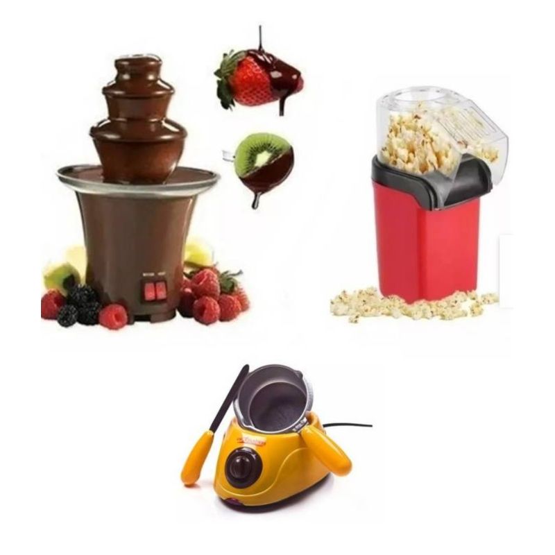 GENERICO - Máquina Chocolate Fuente  Cabritas Sin Aceite  Olla Derrit